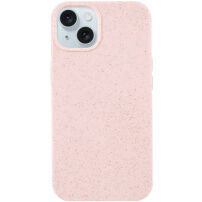 Matowe biodegradowalne etui do iPhone 15 - różowe