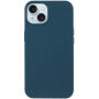 Matowe biodegradowalne etui do iPhone 15 - ciemnoniebieskie