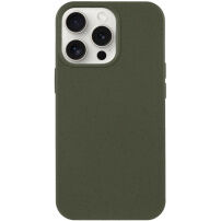 Matowe biodegradowalne etui do iPhone 15 Pro - oliwkowe