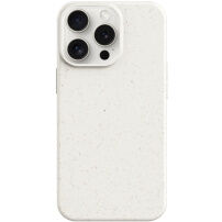 Matowe biodegradowalne etui do iPhone 15 Pro - beżowe