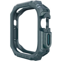 Wytrzymały pokrowiec z wzorem z włókna węglowego dla Apple Watch Ultra 49 mm - naftowy
