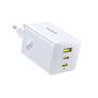Baseus EnerFill FE11 GaN ładowarka do szybkiego ładowania z portami 2x USB-C / USB-A - 100W - biała