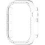 Błyszczące etui zamykane wysadzane kamieniami do Apple Watch 42mm (Series 10 / 11) - przezroczyste