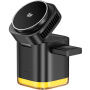 JJT-C53 Qi2 4w1 magnetyczna bezprzewodowa podstawka z lampką i kablem USB-C do iPhone / Apple Watch / AirPods - 30W - czarny