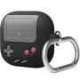 ELAGO AW5 Retro etui z karabińczykiem w stylu konsoli do gier do AirPods 4 / 5 - czarne