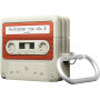 ELAGO Cassette Tape etui z karabińczykiem w stylu kasety do AirPods 4 / 5 - beżowy