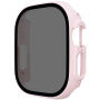 Matowe Etui zamykane z hartowanym szkłem Anti-Spy do Apple Watch Ultra 49mm - jasnoróżowe