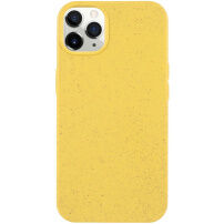 Matowy ekologicznie rozkładalny pokrowiec do iPhone 11 Pro - żółte