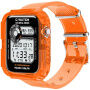 Etui z przezroczystym paskiem dla Apple Watch 45mm / 44mm / 42mm - pomarańczowe