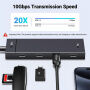 UGREEN 35584 4w1 hub - 4x USB-C na USB-C do MacBooka - czarny