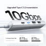 UGREEN U601 5w1 hub - HDMI / 2x USB-C / 2x USB-A na USB-C - srebrny