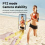 KT08 Bluetooth Kijek do selfie z tripodem i stabilizatorem Gimbal do iPhone - żółty