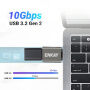 ENKAY ENK-AT134 redukcja ładująca i danych - USB-A na USB-C - 2 szt. - szara
