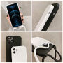 Silikonowe etui ze sznurkiem do iPhone 12 Pro Max - miętowe