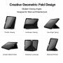 XDcase Etui zamykane z podstawką origami i miejscem na Apple Pencil do iPad Air 13" (2024-2026) / Pro 12,9" (2018-2022) - czarne