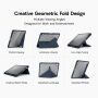 XDcase Etui zamykane z podstawką origami i miejscem na Apple Pencil do iPad Air 13" (2024-2026) / Pro 12,9" (2018-2022) - ciemnoniebieskie