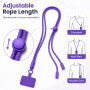 Uniwersalna regulowana smycz do mocowania na etui do iPhone - pomarańczowa