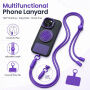 Uniwersalna regulowana smycz do mocowania na etui do iPhone - zielona