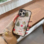 Przezroczyste etui ze wzorem świątecznych pierniczków do iPhone 17 Pro - brązowy