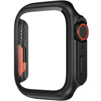 Obudowa w stylu Ultra z hartowanym szkłem dla Apple Watch 45mm - czarne