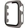 Przezroczysta obudowa z hartowanym szkłem dla Apple Watch 42mm - szare