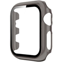 Przezroczysta obudowa z hartowanym szkłem dla Apple Watch 42mm - szare
