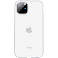 Baseus silikonowe etui przezroczyste do iPhone 11 Pro Max - białe