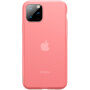Baseus silikonowe etui przezroczyste do iPhone 11 Pro Max - czerwone