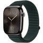 xDfind nylonowy pasek z zapięciem na rzep do Apple Watch 42mm / 41mm / 40mm / 38mm - ciemnozielony