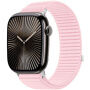 xDfind nylonowy pasek z zapięciem na rzep do Apple Watch 42mm / 41mm / 40mm / 38mm - jasnoróżowy