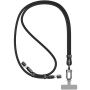 WEKOME WDC-70 2w1 pleciony kabel ładujący i do transmisji danych oraz smycz - USB-C na USB-C - 1,6 m - czarny