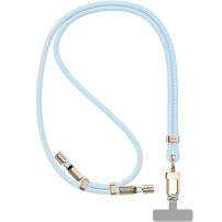 WEKOME WDC-70 2w1 pleciony kabel do ładowania i transmisji danych oraz smycz - USB-C do USB-C - 1,6 m - niebieski