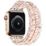 xDfind koralikowy pasek do Apple Watch 42mm / 41mm / 40mm / 38mm - różowozłoty