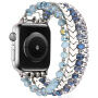 xDfind koralikowy pasek do Apple Watch 42mm / 41mm / 40mm / 38mm - niebiesko-srebrny
