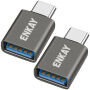 ENKAY ENK-AT134 redukcja ładująca i danych - USB-A na USB-C - 2 szt. - szara