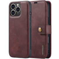 DG.Ming Odpinane etui z klapką 2 w 1 do iPhone'a 16 Pro - Wino