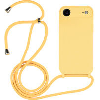 Silikonowe etui ze sznurkiem do iPhone Air - żółte