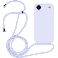 Silikonowe etui ze sznurkiem do iPhone Air - jasnofioletowe