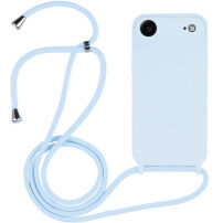 Silikonowe etui ze sznurkiem do iPhone Air - niebieskie