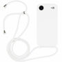 Silikonowe etui ze sznurkiem do iPhone Air - białe