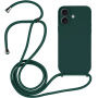 Silikonowe etui ze sznurkiem do iPhone 16 Plus - petrol