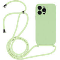 Silikonowa osłona ze smyczą dla iPhone 14 Pro - zielone