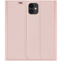 Dux Ducis pokrowiec flip ze stojakiem do iPhone 11 - różowo-złoty