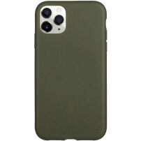 Matowe biodegradowalne etui do iPhone 11 Pro - oliwkowe