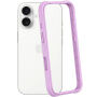 Ochronna silikonowa ramka do iPhone 16 - fioletowa