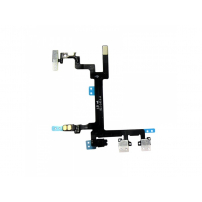 Kabel elastyczny z przełącznikiem Mute + regulacja głośności + Power wyłącznik dla Apple iPhone 5