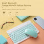 Bezprzewodowy klawiatura Bluetooth - żółta