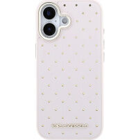 Karl Lagerfeld Perforated Gold Dots etui z MagSafe do iPhone 17 - różowy