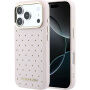 Karl Lagerfeld Perforated Gold Dots Etui z MagSafe do iPhone 17 Pro - różowy