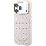 Karl Lagerfeld Perforated Gold Dots Etui z MagSafe do iPhone 17 Pro - różowy